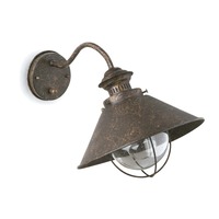 Nástěnná - FARO 71110 NÁUTICA nástěnná lampa, rezavá, 260diam 1L - FARO