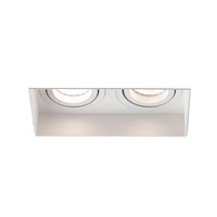 Hranatá - FARO 40122 HYDE SQ zapuštěné hranaté nastavitelné stropní svítidlo bezrámečkové, bílá, 2L - FARO