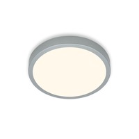 Kruhová - BRILO 3700-014 LED přisazené svítidlo pr. 28 cm, 16 W, 2000 lm, stříbrná - BRILO