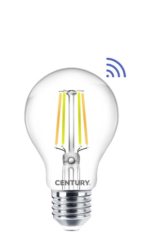 E27 - CEN ING3SMA-072700 LED FILAMENT HRUŠKA ČIRÁ WIFI SMART 7W E27 CCT 2700-6500K 360d Tuya WiFi - CENTURY - foto 1