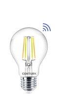 E27 - CEN ING3SMA-072700 LED FILAMENT HRUŠKA ČIRÁ WIFI SMART 7W E27 CCT 2700-6500K 360d Tuya WiFi - CENTURY