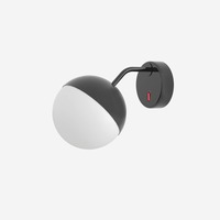 Dekorativní - LU SR.L1.S200.60V Nástěnné svítidlo SEMILUNA 7,4W LED 3000K sklo bílá opál SR.L1.S200.60V - LUCIS