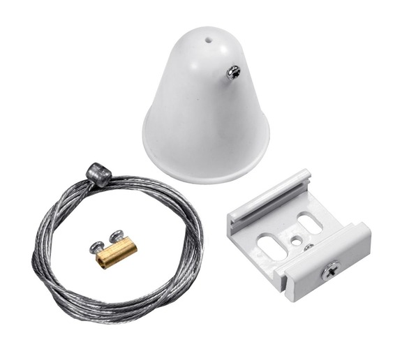 Lišty a příslušenství NORDIC - CEN ACBNRBI-KIT Závěs pro 3 fázovou lištu TRACK Bílý KIT - CENTURY - foto 1