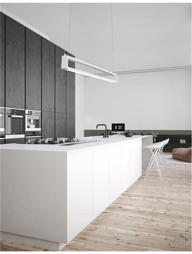 Podélná - NV 9117338 Závěsné svítidlo LINE bílý hliník a akryl rotační LED 38W 230V 3000K IP20 - NOVA LUCE - foto 1