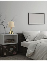 Stolní lampy dekorační - NV 7605168 Stolní lampa MONTES mosazný kov a přírodní dřevo bílé stínidlo E14 1x5W bez žárovky - NOVA LUCE