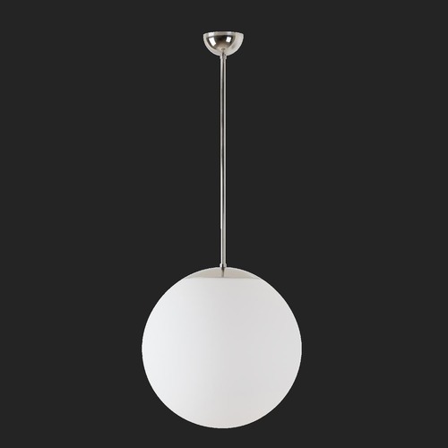 Nouzové osvětlení - OS ADR68318 ADRIA P3 závěsné skleněné svítidlo nerez leštěná / bílá IP40 3000 K 27W LED nouzové kombinované 1 h (původní kód OS 68318) - OSMONT - foto 1