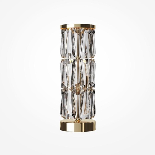 Stolní lampy dekorační - M MOD043TL-02G Stolní lampa Puntes 2xE14 120W zlatá ocel křišťálové přívěsky nastavitelná výška  - MAYTONI - foto 1