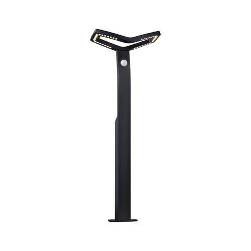 Sloupková - P 94796 LED stojací svítidlo Alara pohybové čidlo IP44 hranaté 665mm 3000K 10W 230V antracit kov - PAULMANN - foto 1