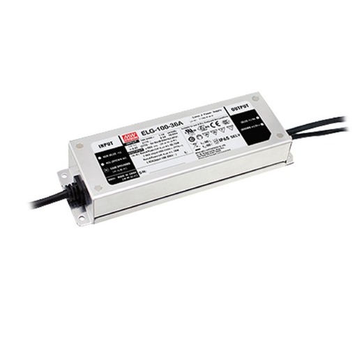 Stabilizované napětí - FAN I-DRIVER-ELG-100-24 Driver MW ELG konst.napětí IP67 DIMM výstup DC 24V 4A 100W vstup AC100-305V DC142-431V 19,9x6,3x3,5 cm - FANEUROPE - foto 1