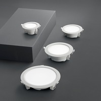 Kruhová - FAN INC-HORUS-25W Zápustné svítidlo LED Horus, bílé, polykarbonát, 25 W, 3250 lm, 4000 K, IP40, 23 x 23 x 6 cm - FANEUROPE