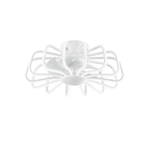 Ventilátory - FAN LED-GRECALE-W-INT Svítidlo s ventilátorem GRECALE bílá akrylát/hliník 80 W 8470 lm CCT stmívatelné Wi‑Fi 50x20,7 cm - FANEUROPE - foto 1