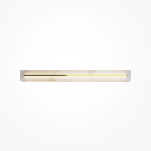 Podélná - M MOD366WL-L18BS3K Nástěnné svítidlo Albatre 3000K 18W teplá bílá 300lm mosaz kov - MAYTONI - foto 1