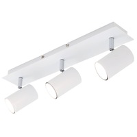 Bodová - BRILO 2857-036 Bodové svítidlo 45 cm 3xGU10 40W bílé - BRILO