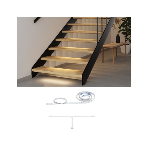 Dekorační - P 71218 MaxLED Stair LED Strip prodloužení 0,5m 0,3W 64lm/m 2700K - PAULMANN - foto 1