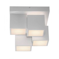 Dekorativní - LD 14114-16 TETRIS LED stropní svítidlo bílé moderní kostka teplá bílá do obývacího pokoje 3000K - JUST LIGHT