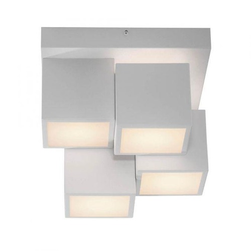 Dekorativní - LD 14114-16 TETRIS LED stropní svítidlo bílé moderní kostka teplá bílá do obývacího pokoje 3000K - JUST LIGHT - foto 1