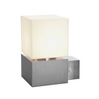 Dekorativní - LA 1000336 SQUARE WALL E27 venkovní stojací lampa nerezová ocel 304 max. 20W IP44 - BIG WHITE (SLV)