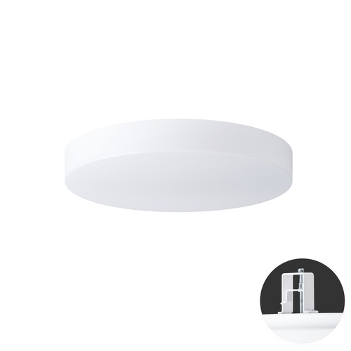 Koupelnová - OS DEL65604 DELIA V2 stropní/nástěnné plastové polovestavné svítidlo bílá IP44 4000 K 24W LED HF - OSMONT - foto 1