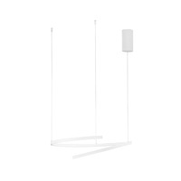 Dekorativní - FAN LED-MOMA-S60-BCO Závěsné svítidlo LED MOMA bílá 38 W 6090 lm CCT 60 x 150 cm - FANEUROPE