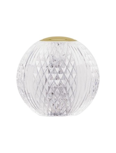 Stolní lampy dekorační - NV 9522020 Stolní lampa BRILLANTE zlatý hliník a akryl LED 1.5W 230V 3200K IP20 - NOVA LUCE - foto 1