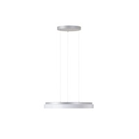 Kruhová - OS COR72816 CORVUS LE2 závěsné plastové svítidlo stříbrná / bílá IP40 4000 K 46W LED - OSMONT