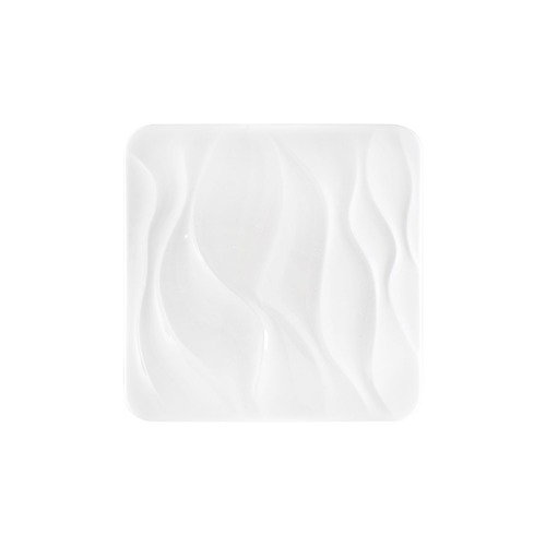Hranatá - FAN I-WAVE-PL53-INT Stropní LED svítidlo WAVE bílá, 40 W, 3900 lm, CCT, stmívatelné, Wi‑Fi dálk. ovladač, 53 x 9 x 53 cm - FANEUROPE - foto 1