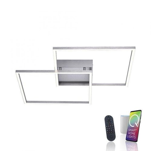 Hranatá - PN 6429-55 Stropní svítidlo Q-INIGO LED Smart-Home 2520lm 53cm 2x 12,5W 2700-5000K - PAUL NEUHAUS - foto 1