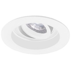 Kruhová - CEN KLRXL-BI KLAK ROUND XL vestavné nastavitelné svítidlo GU10 bílá - CENTURY