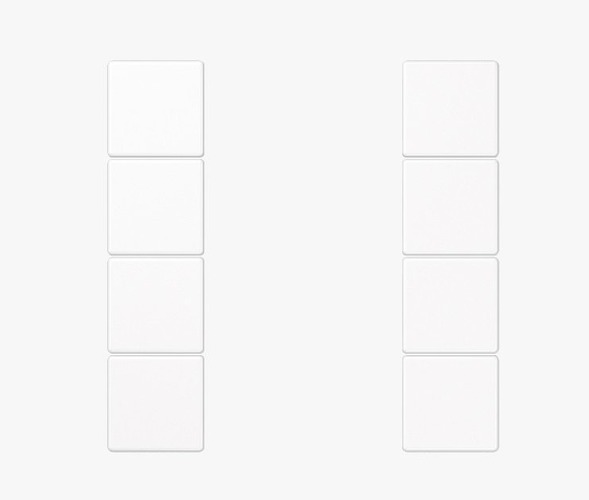 Vypínače a zásuvky - JU LS504TSAWW Hmatník 4 tlačítka F50 LS504TSAWW alpská bílá - JUNG - foto 1