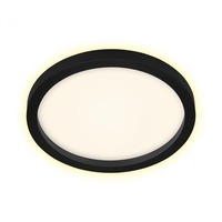 Kruhová - BRI 7361-015 LED stropní svítidlo, pr. 29,7 cm, 18 W, černá - BRILONER