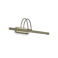 Nad obrazy/zrcadla - ILUX 121161 LED Nástěnné svítidlo Ideal Lux Bow AP66 brunito 121161 bronzové 46cm   - IDEALLUX
