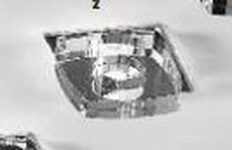 Dekorativní - OR STR 10-421 ČIRÁ Vestavné svítidlo 1x50W MR16 sklo/čirá, 9x9cm - ORION - foto 1