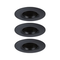 Kruhová - P 92114 Vestavné svítidlo 3ks-sada nevýklopné kruhové 90mm GU10 max. 3x10W 230V černá - PAULMANN