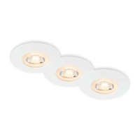 Kruhová - BRI 7044-036 LED vestavná svítidla, pr.9 cm, 3x LED, 5 W, 480 lm, bílé - BRILONER