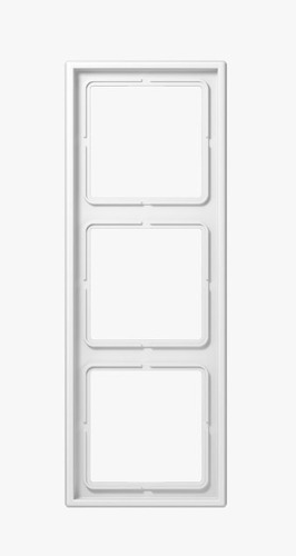 Vypínače a zásuvky - JU LS983WW Rámeček 3-násobný LS983WW bílý - JUNG - foto 1