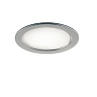 Koupelnová - FAN INC-NEMO-65 SIL Zápustné venkovní svítidlo LED Nemo, stříbrné, plast, 3,5 W, 277 lm, 4000 K, IP44, 6,5 x 1,8 cm - FANEUROPE