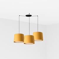 Kónická - FARO 64314-45-3L SAMBA závěsné svítidlo, černá/žlutá, 3L - FARO