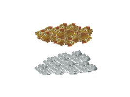 Spotřební materiál a příslušenství - Kovové konfety-stříbrná, zlatá, červená, zelená, modrá