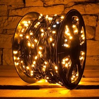 Venkovní řetězy - DLED SFN1110W DecoLED LED světelný řetěz - FLASH, 100m, teple bílá, 1000 diod