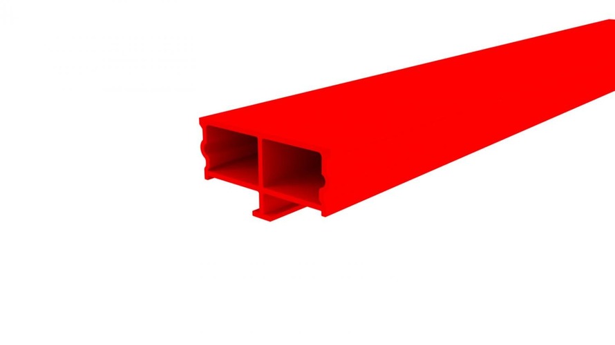 Plexi pro Al profily - IMPR 985605 Reprofil kryt Dummy červená 3000 mm - LIGHT IMPRESSIONS - foto 1