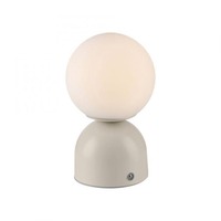 Stolní lampy dekorační - LD 19218-39 Kolekce Schöner Wohnen LED bateriové stolní svítidlo RUDI, písková barva, nabíjecí přes USB, 3000-6000K - JUST LIGHT