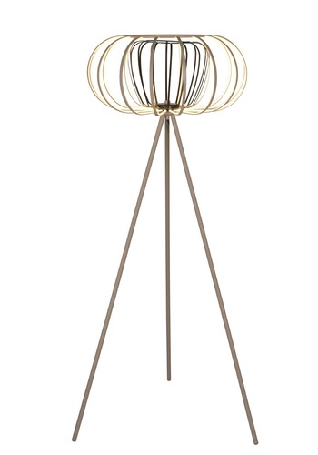 Stojací lampy - GT 3033-113S Stojací lampa Salo 48W 4800lm 3000K béžová / černá - GeeTi - foto 1