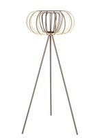 Stojací lampy - GT 3033-113S Stojací lampa Salo 48W 4800lm 3000K béžová / černá - GeeTi