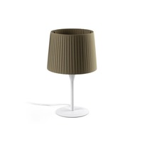Stolní lampy dekorační - FARO 64316-37 SAMBA bílá/skládaná zelená mini stolní lampa - FARO