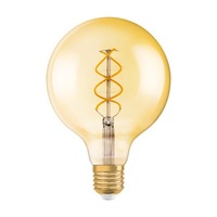 E27 - RED G13152 OSRAM Vintage Globe 125 SPIRAL 230V E27 LED EQ25 2000K - DESIGN RENDL