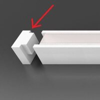 Sádrové profily - WD 86-3522 Koncovka A k liště LED linie 40 - ECO-DESIGN
ECO DESIGN