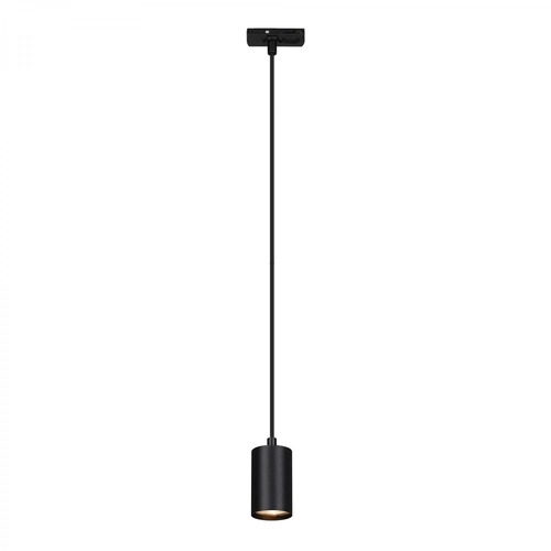 Lištové Briloner 230V - BRILO 8006015 LED závěsné svítidlo GU10 lištový systém 230V – vysokonapěťový, moderní 145 cm, černé - BRILO - foto 1