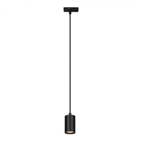 Lištové Briloner 230V - BRILO 8006015 LED závěsné svítidlo GU10 lištový systém 230V – vysokonapěťový, moderní 145 cm, černé - BRILO