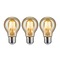 E27 - P 5074 Vintage Edition set LED žárovka E27 230V 3x6,5W 2500K zlatá - PAULMANN