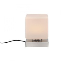 Stolní lampy dekorační - PN 4036-55 DADOA LED stolní lampa stříbrná, tvar kostky, dotykový stmívač, nadčasový design 3000K - PAUL NEUHAUS